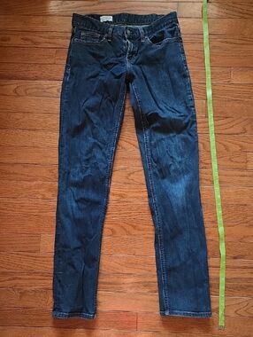 Gap Women's Skinny Jeans in Dark Blue Stretch Denim